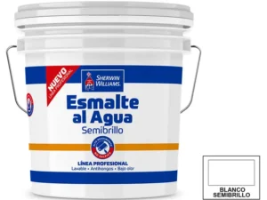 Esmalte al agua 1 tineta Profesional blanco semi brillante Sherwin Williams